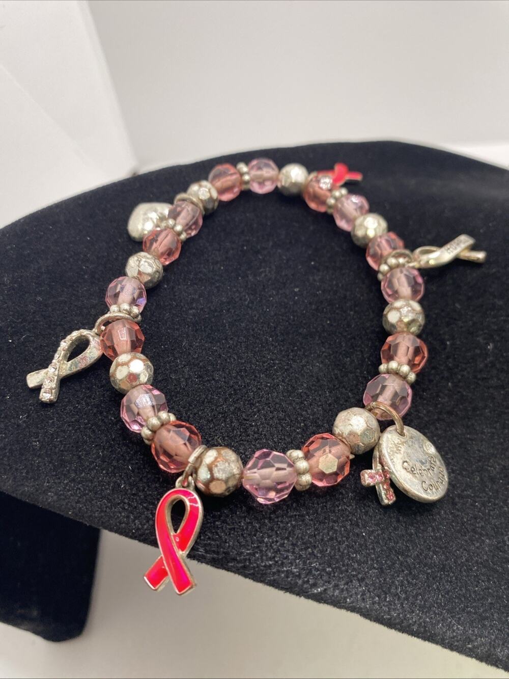 Womens Breast Cancer Awareness Bracelet